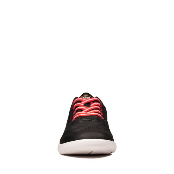 Clarks Girls Scape Sonar Kid Casual Shoes Black | CA-9784650